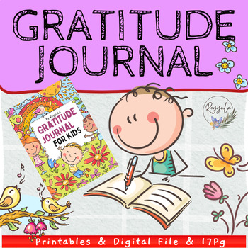 Preview of SEL Gratitude Journal for Kids -  Social Emotional thankfulness writing journal