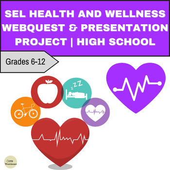 Preview of SEL Health and Wellness WebQuest & Presentation Project | High School