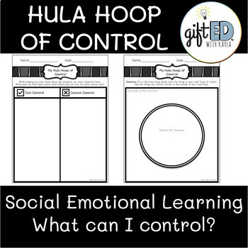 Preview of SEL- Hula Hoop of Control Activity