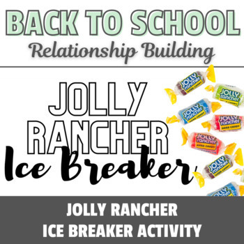 Preview of SEL Jolly Rancher Ice Breaker Question Advisory Game: Bell-Ringers