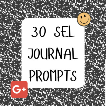 Preview of SEL Journal | 30-Days of Journal Prompts | Google Slides