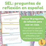SEL: Journaling questions in Spanish