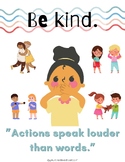 SEL Lesson & Printables - Actions Speak Louder Than Words