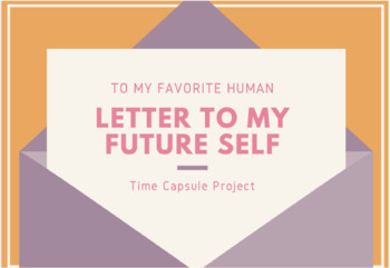 Preview of SEL - Letter to My Future Self: Time Capsule Project