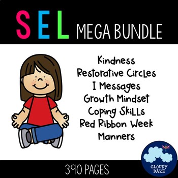 Preview of SEL Mega Bundle-Kindness, Restorative Circles, Growth Mindset & More (save 50%)