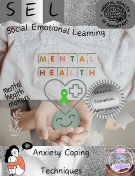 Preview of SEL-Mental Health-Anxiety Posters, Techniques for a calm mind-Calm down Center