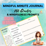 SEL Mindful Minute Journal | 150 Quotes & Mindfulness Prom