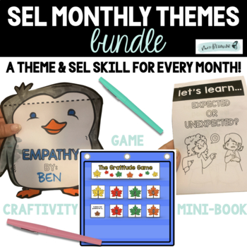 Preview of SEL Monthly Themes BUNDLE