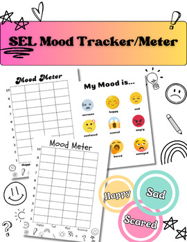 Preview of SEL Mood Tracker/Meter