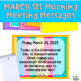 SEL | Morning Meeting | March Holidays