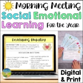 SEL Morning Meeting - Social Skills Activities & Slides fo