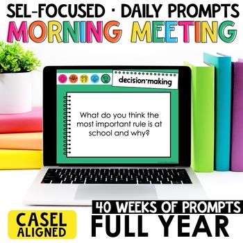 Preview of SEL Morning Meeting for Social Emotional Learning Morning Work