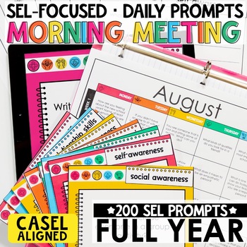 Preview of SEL Morning Work for 180 Days of Social Emotional Learning Bell Ringers