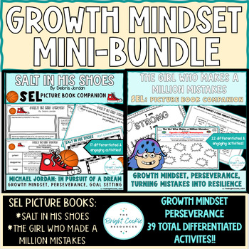 Preview of SEL Book Companion - Growth Mindset and Perseverance Activities for Elementary