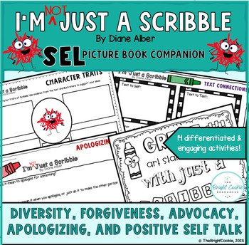 Preview of SEL Picture Book - I'm Not Just a Scribble - SEL Activities for Elementary