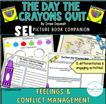 Preview of The Day the Crayons Quit - Activities for Elementary Social-Emotional Learning