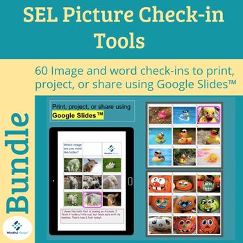 Preview of SEL Picture Check-in -- Social and Emotional Support Tools Bundle