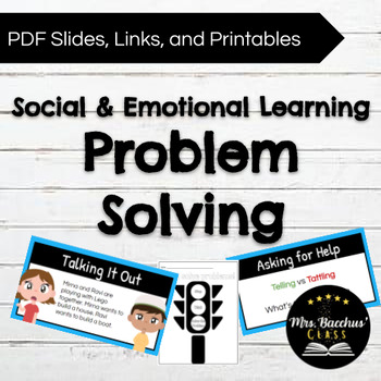 Preview of SEL Problem Solving - PDF Slides and Printables