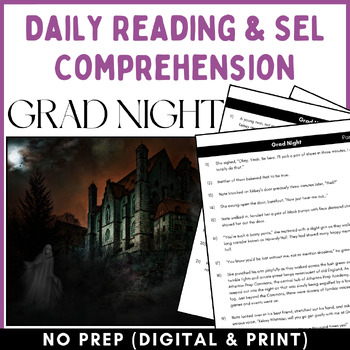Preview of End of Year Reading Comprehension Review ELL Short Story Assessment