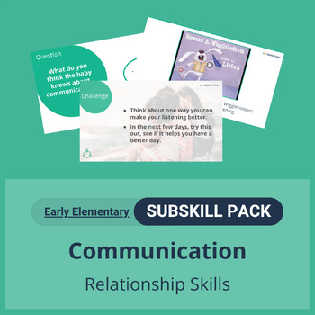 Preview of SEL Resource Pack: 'Communication' Pack for Early Elementary