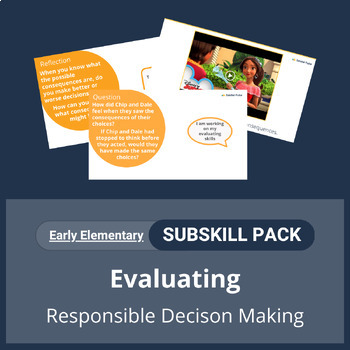 Preview of SEL Resource Pack: 'Evaluating' Pack for Early Elementary