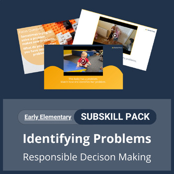 Preview of SEL Resource Pack: 'Identifying problems' Pack for Early Elementary