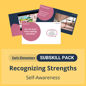 Preview of SEL Resource Pack: 'Recognizing strengths' Pack for Early Elementary