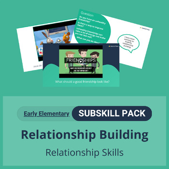 Preview of SEL Resource Pack: 'Relationship Building' Pack for Early Elementary