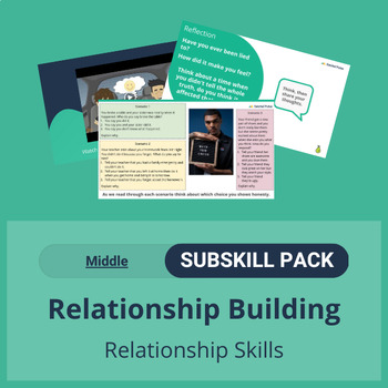 Preview of SEL Resource Pack: 'Relationship Building' Pack for Middle