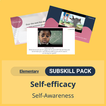 Preview of SEL Resource Pack: 'Self-efficacy' Pack for Elementary