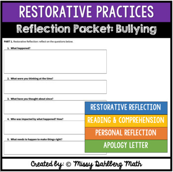 Preview of SEL & Restorative Practices Project: Bullying