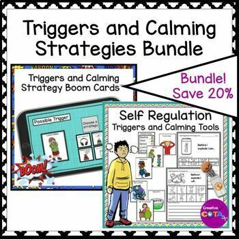 Preview of Social Emotional Learning Skills Activities for Triggers & Calming Strategies