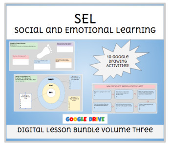 Preview of SEL Social Emotional Learning Digital Lesson Bundle Volume 3 
