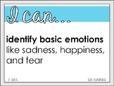 SEL Social Emotional Learning - I Can Statements - 1st Grade