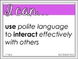 SEL Social Emotional Learning - I Can Statements - 2nd Grade