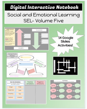 Preview of SEL Social and Emotional Learning Digital Interactive Notebook Volume Five