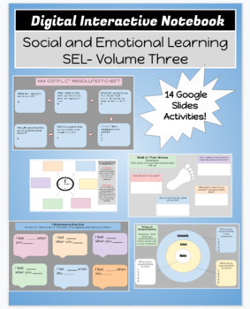 Preview of SEL Social and Emotional Learning Digital Interactive Notebook Volume Three