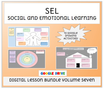 Preview of SEL Social and Emotional Learning Digital Lessons Bundle Volume Seven