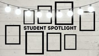 Preview of SEL Student Spotlight Resource Celebrating Positive Student Behaviours