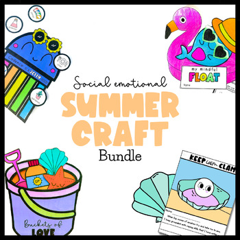 Preview of Countdown to Summer Crafts | SEL Craft Projects | Fun End of Year Activities 