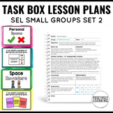 SEL Task Boxes with Data Tracking and Editable Lesson Plans