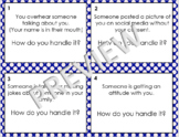 SEL Task Cards- Real Life Pre-Teen/ Teenager Scenarios