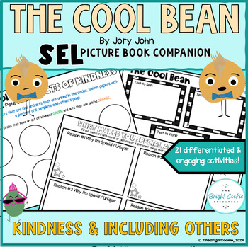 Preview of The Cool Bean - Picture Book Activities for Elementary Social Emotional Learning