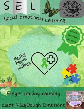 Preview of SEL: Tracing Cards, Count to 10, PlayDough Emotion Faces,Pre-K,ASD,Gifted