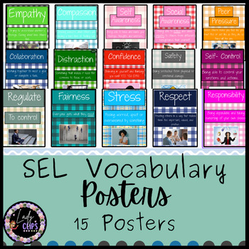 Preview of SEL Vocabulary Posters