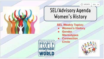Preview of SEL:Women History/Gender Stereotypes