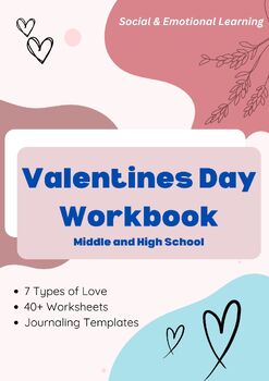 Preview of SEL Workbook for VDAY - 40+ worksheets