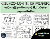 Social and Emotional, Positive Self Talk Coloring Pages