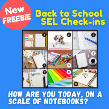 Preview of SEL check-in freebie: Mood | How are you Feeling? scale of NOTEBOOKS
