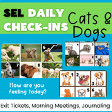 SEL check-ins: Cats and Dogs! Social Emotional Learning Ac